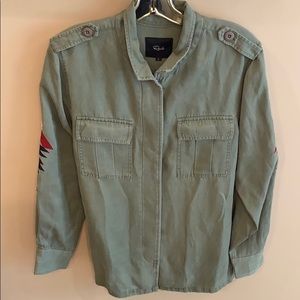 Rails Military Green Button Down Size Small